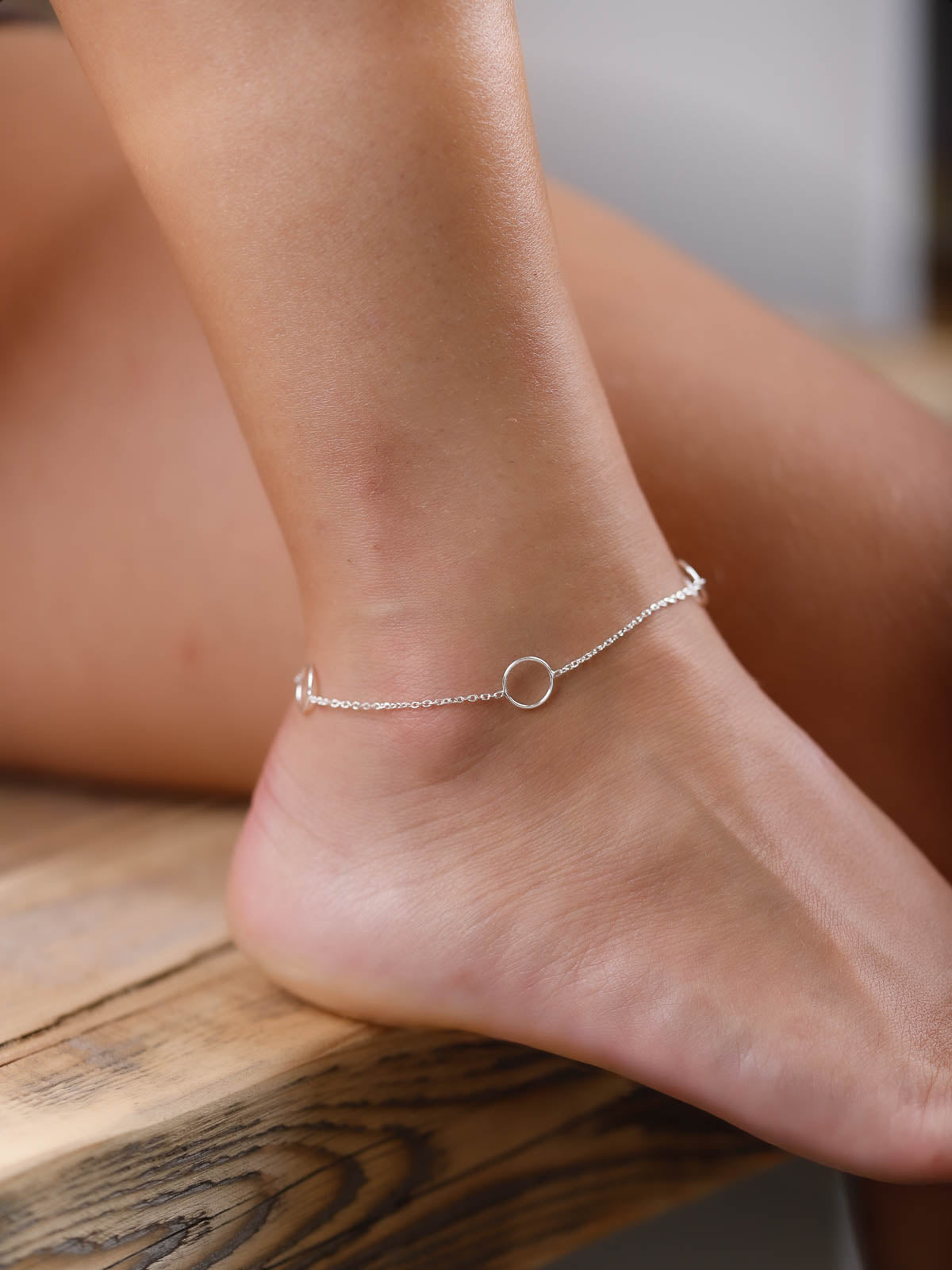 chaîne de cheville en argent 925 pour femme 