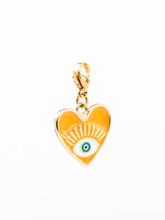 charm's cœur en acier inoxydable pour femme 