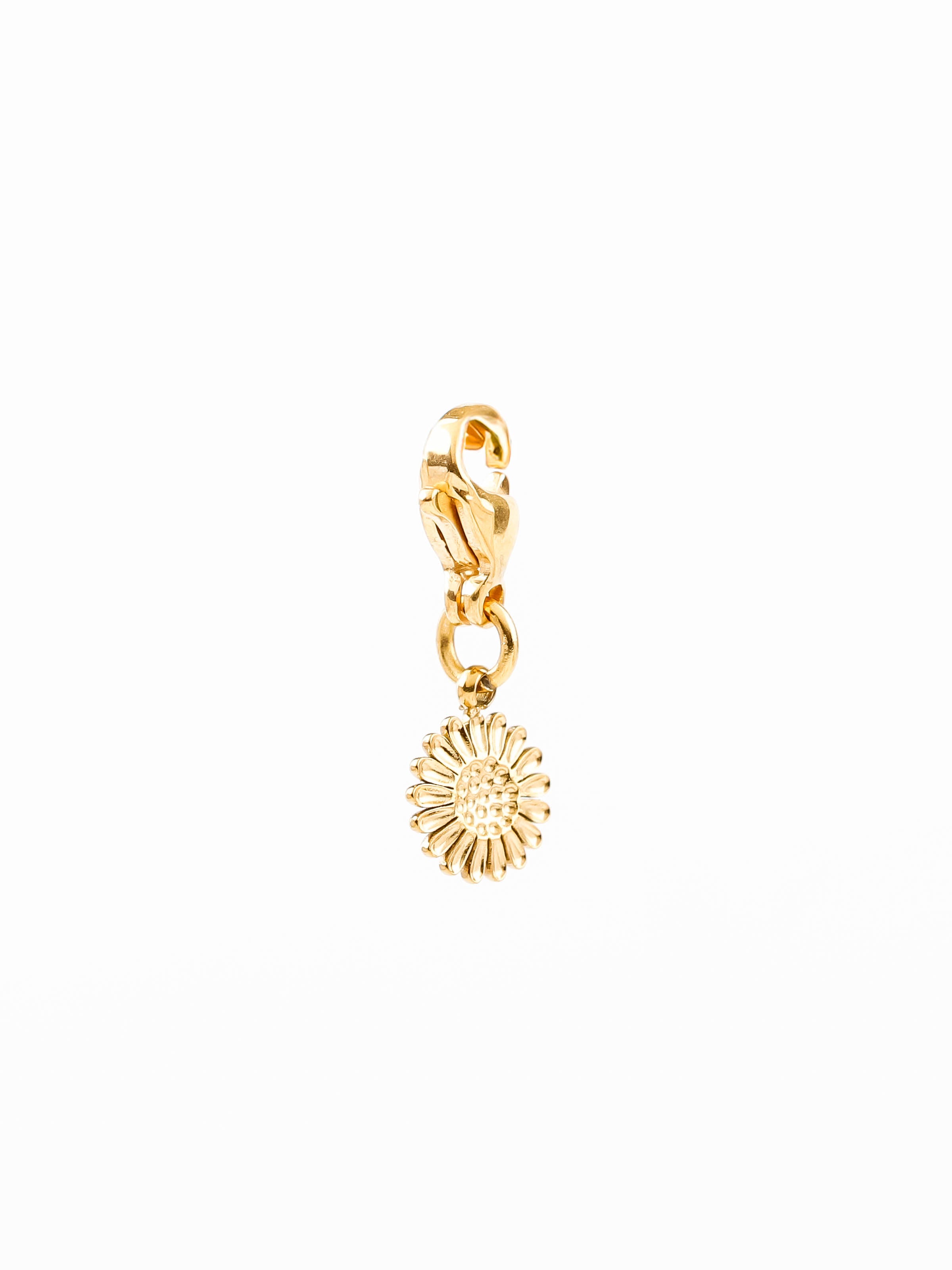 charm's fleur en acier inoxydable pour femme 