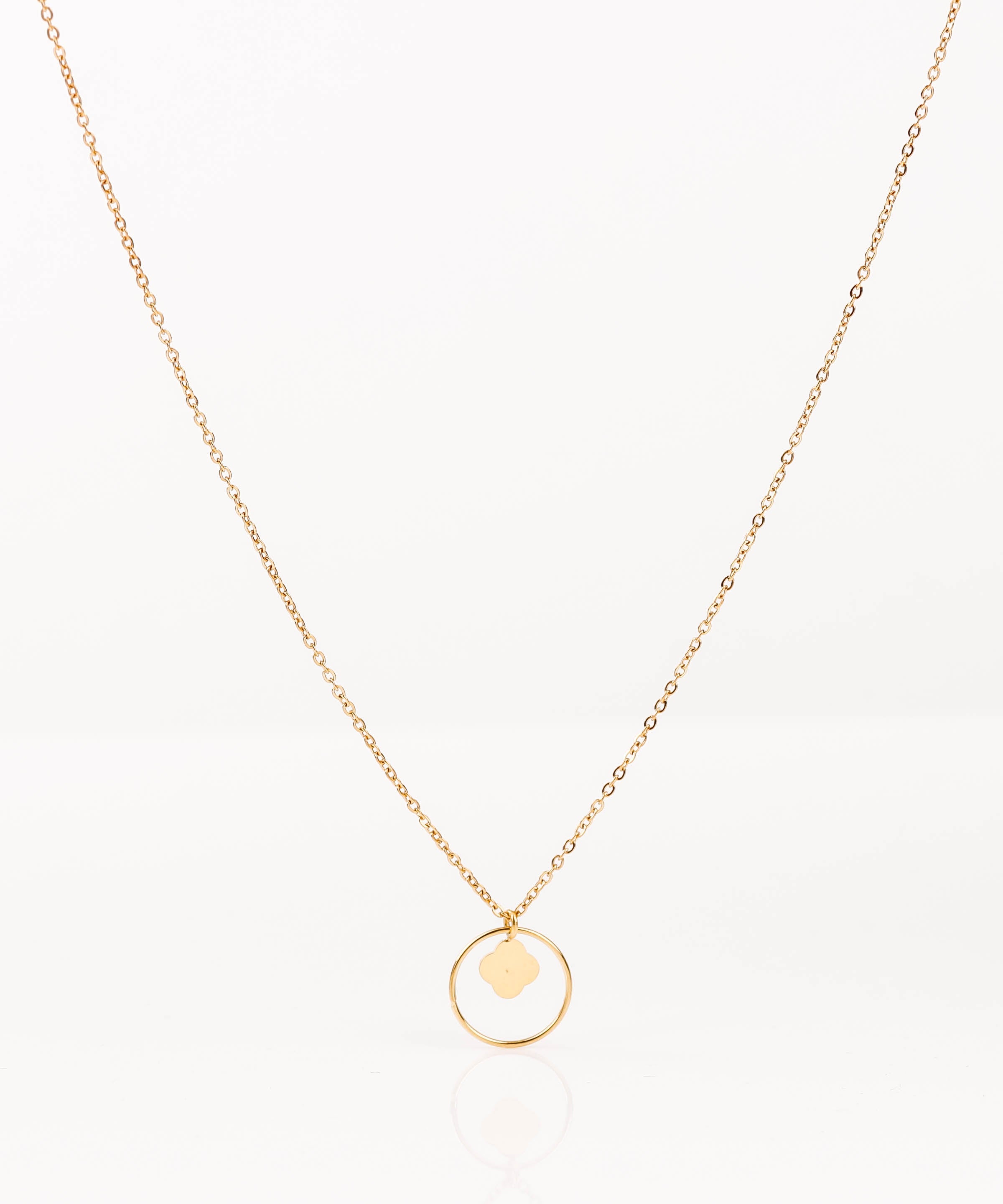collier en acier inoxydable pour femme 