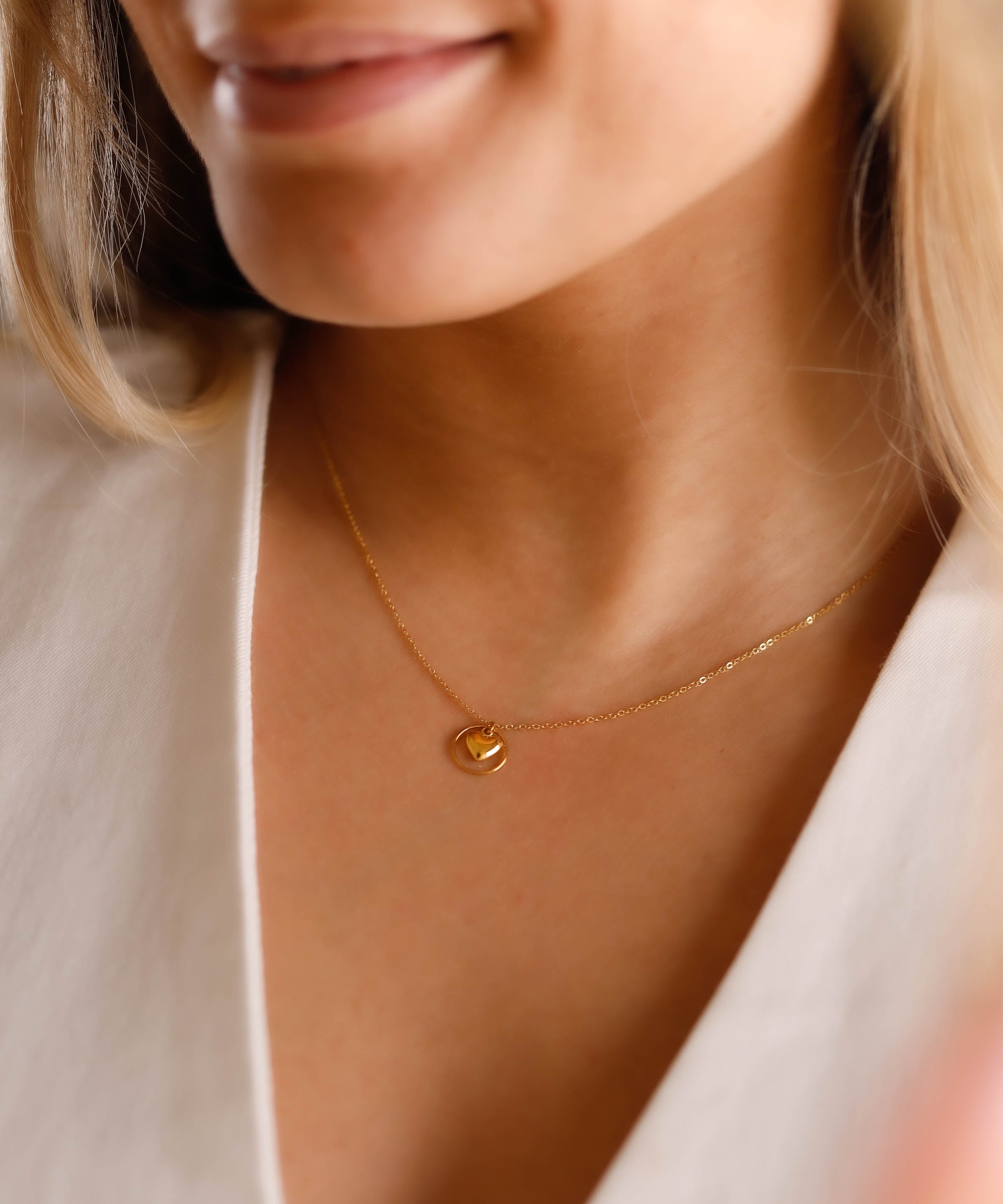 collier en acier inoxydable pour femme 