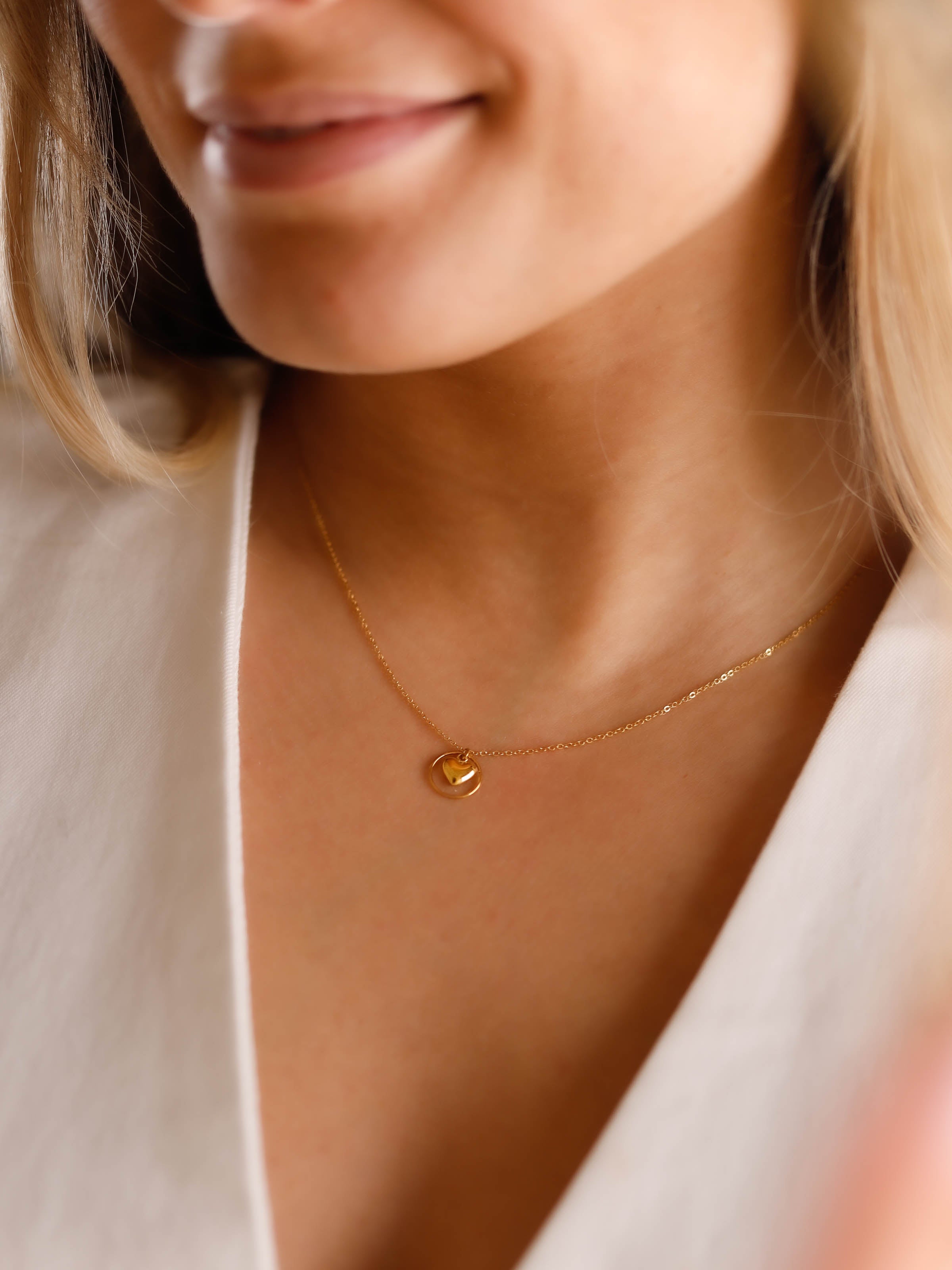 collier en acier inoxydable pour femme 