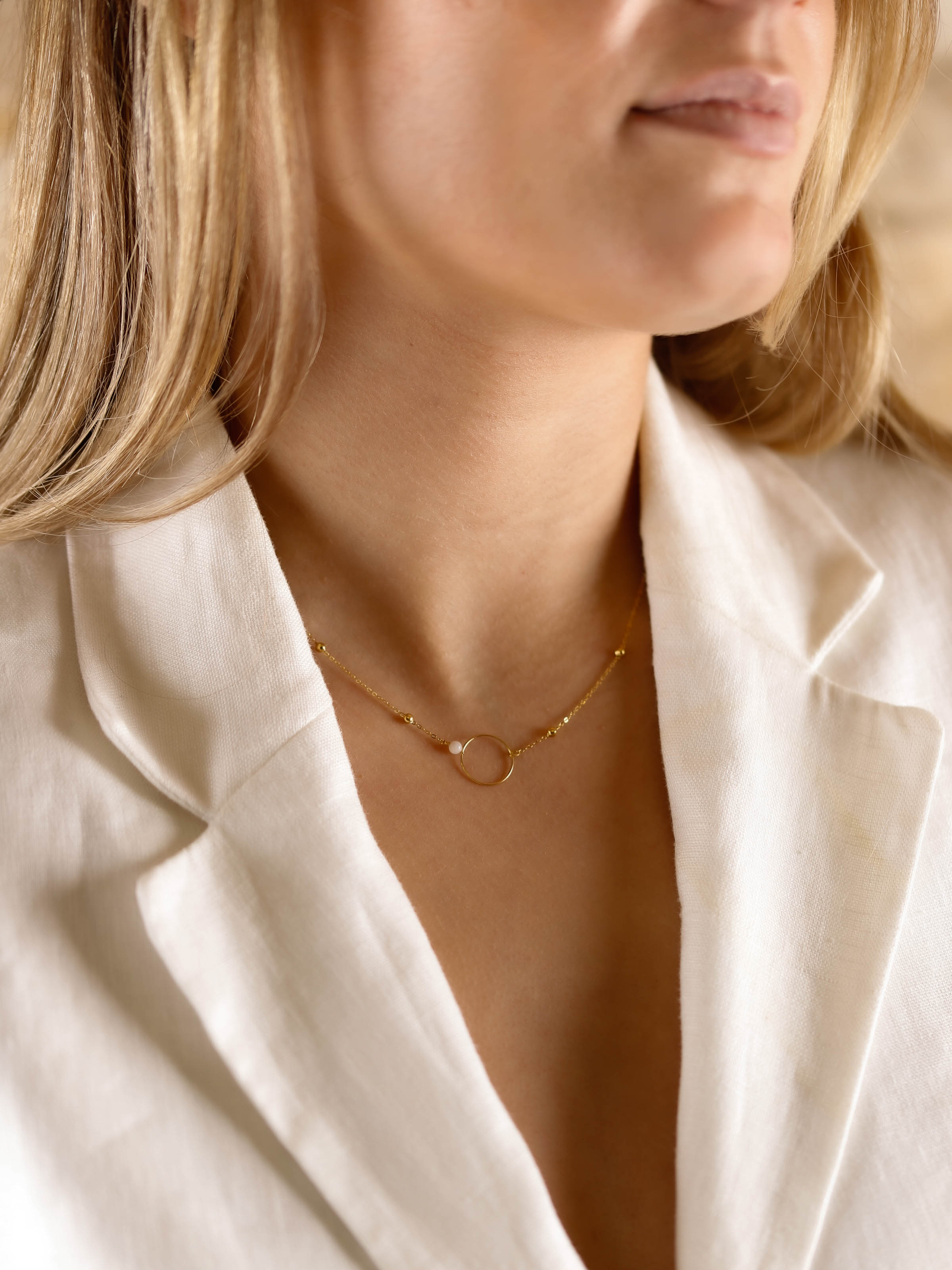 collier en acier inoxydable pour femme