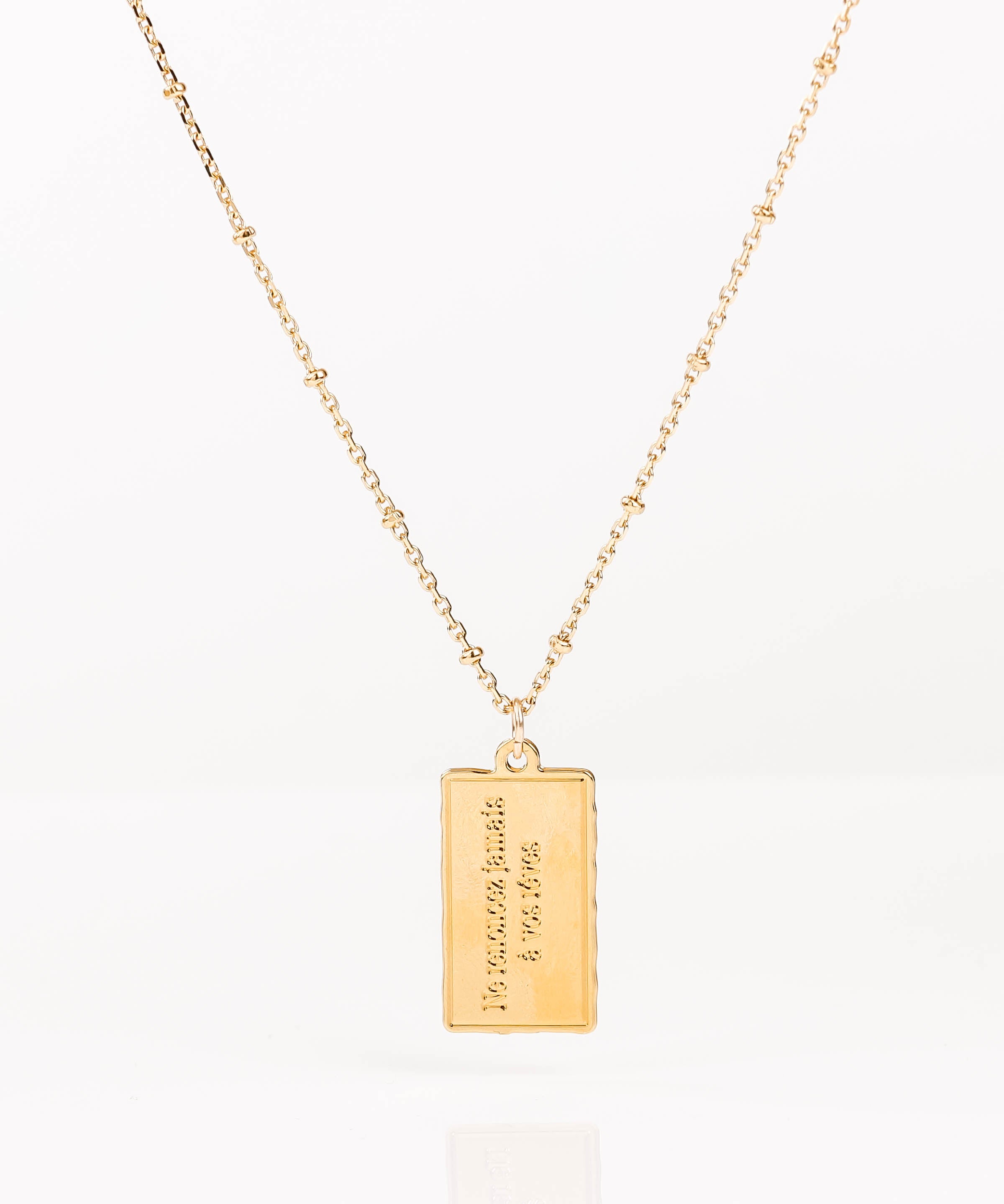 coller en acier inoxydable pour femme 