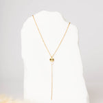 collier sautoir en acier inoxydable pour femme 