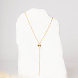 collier sautoir en acier inoxydable pour femme 