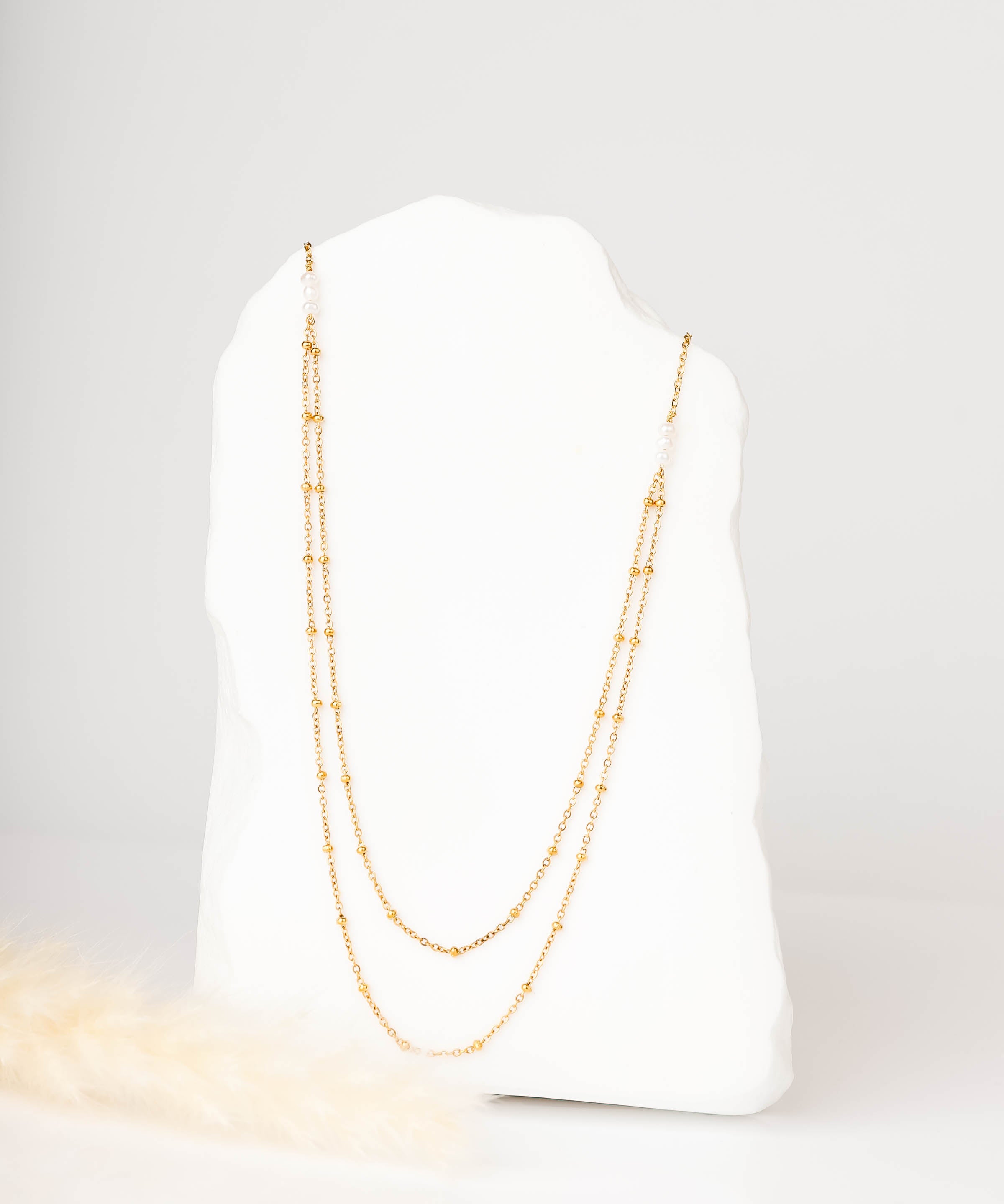 collier en acier inoxydable pour femme 