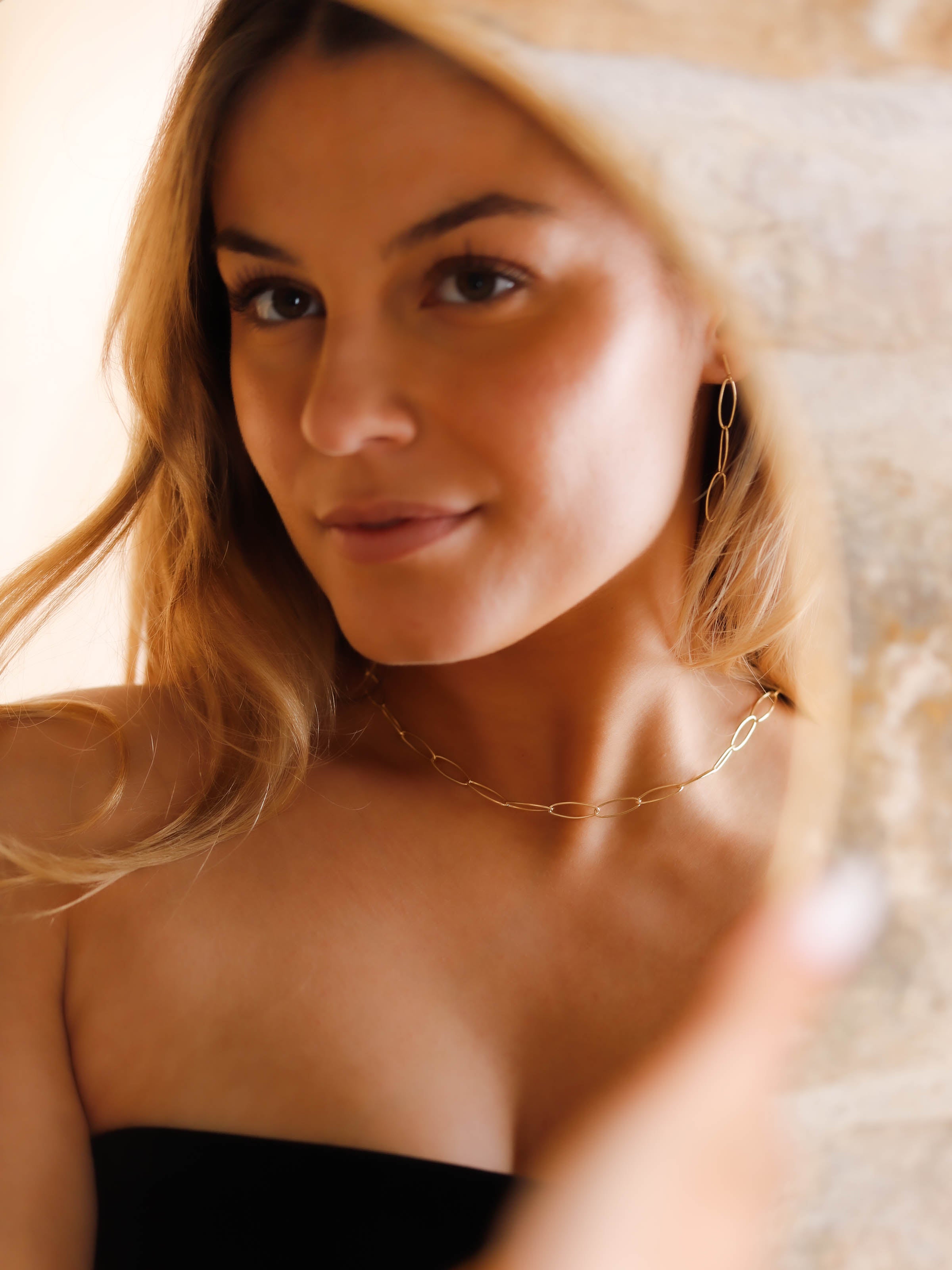 collier en acier inoxydable pour femme 