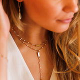 collier en acier inoxydable et résine pour femme 