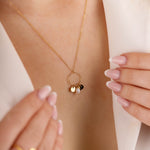 collier en acier inoxydable et nacre pour femme