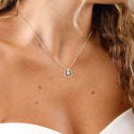 collier en argent pour femme et pierre de lune 
