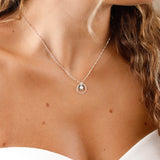collier en argent pour femme et pierre de lune 