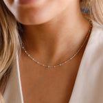 collier en argent 925 et résine pour femme 