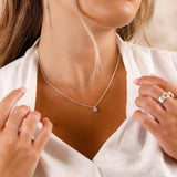 Collier - Chaîne - Quartz Rose - Argent - HELÈNE