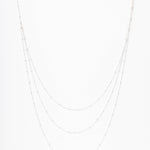 collier en argent 925 triple chaîne pour femme 
