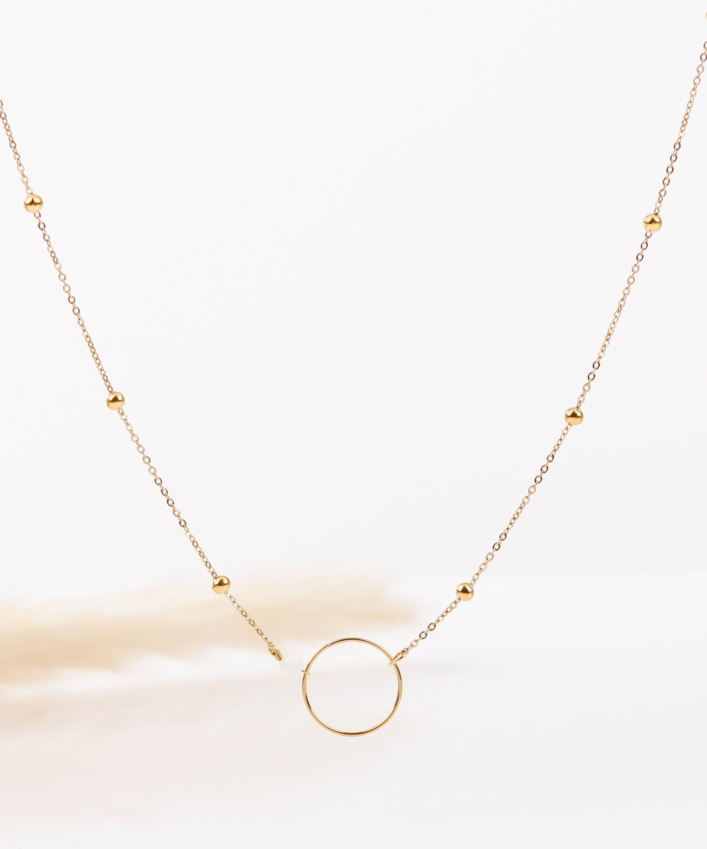 collier en acier inoxydable pour femme 