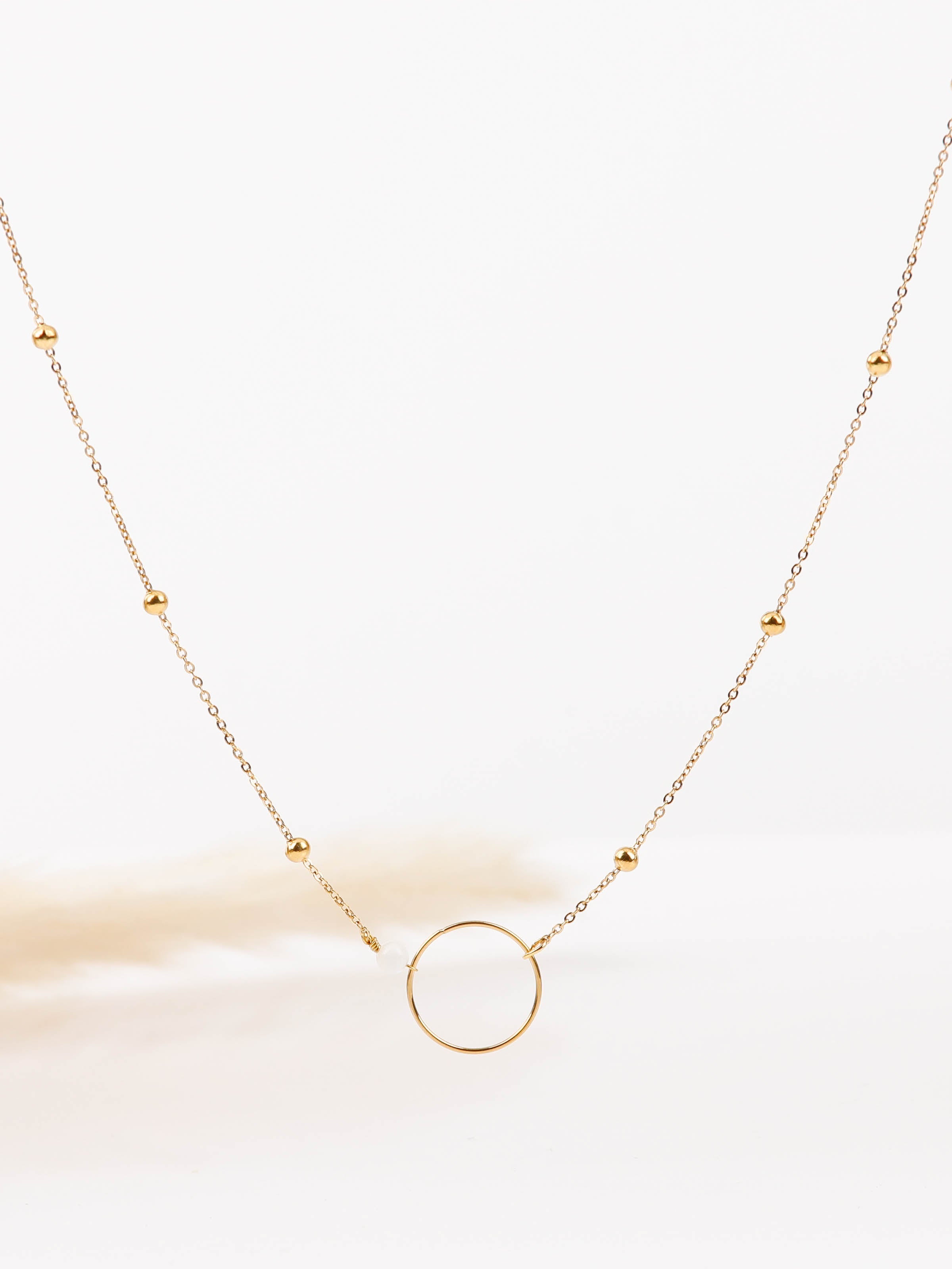 collier en acier inoxydable pour femme 
