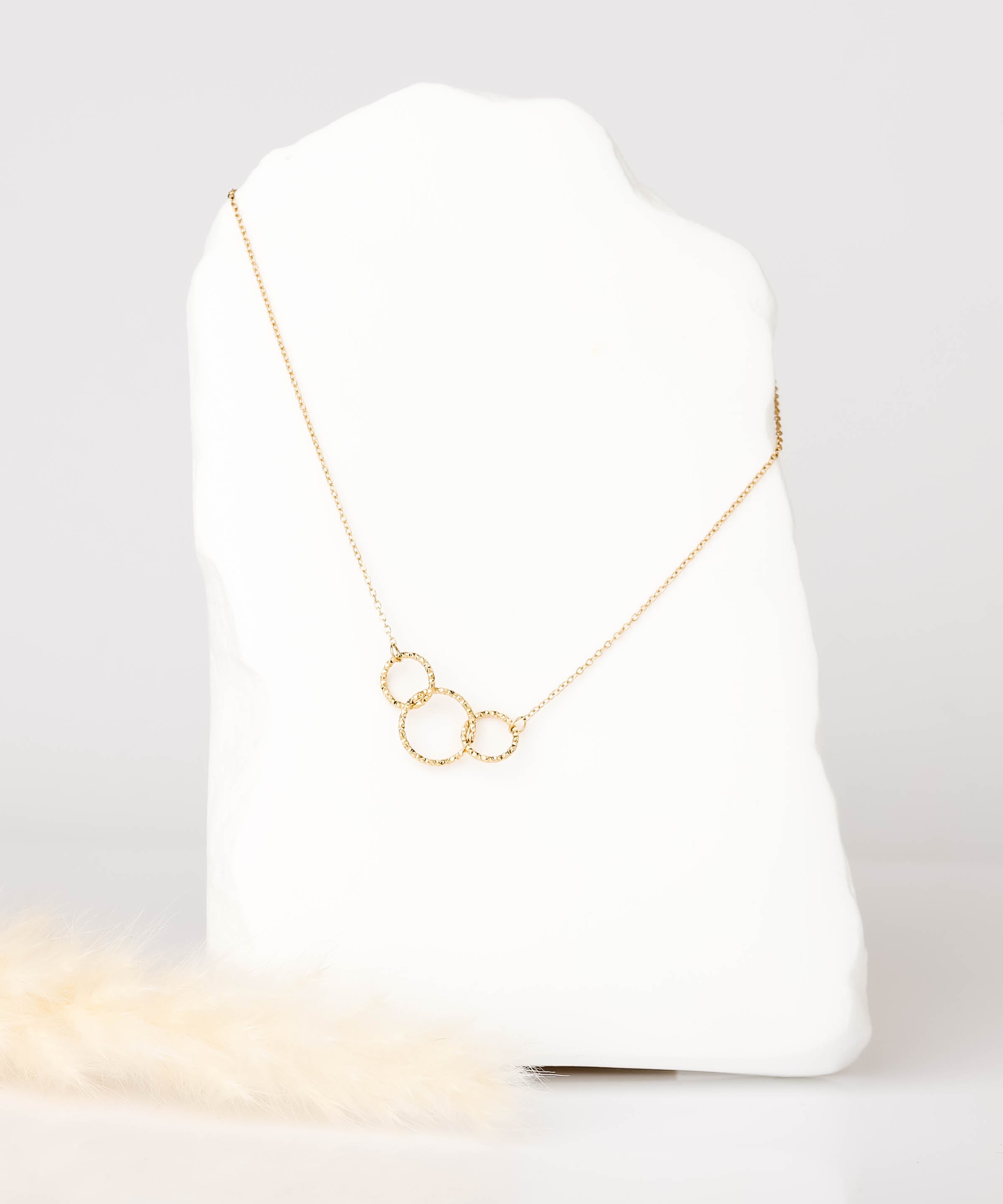 collier en acier inoxydable pour femme 
