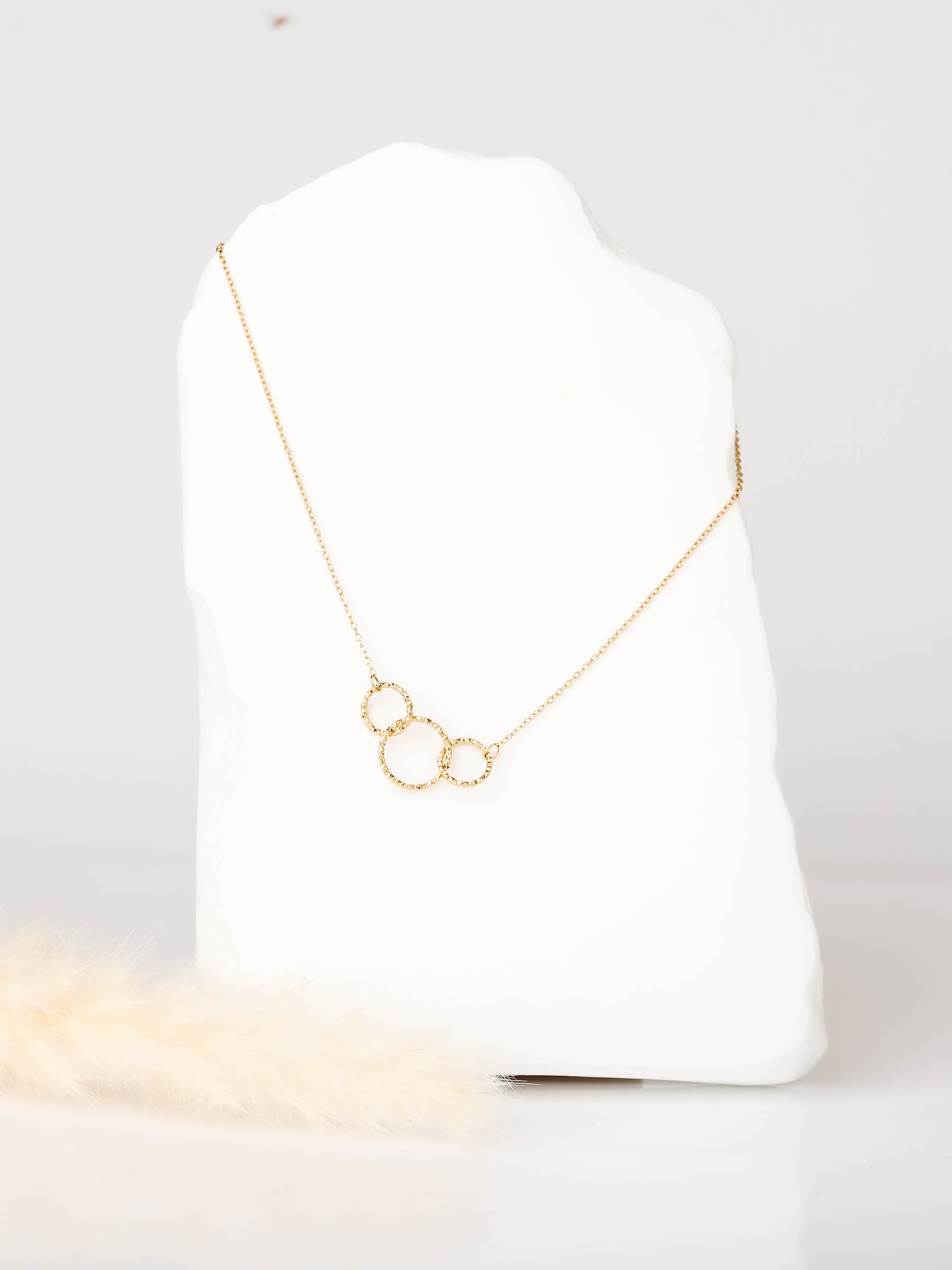 collier en acier inoxydable pour femme 