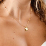 collier en acier inoxydable et nacre pour femme 