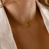 collier en acier inoxydable pour femme
