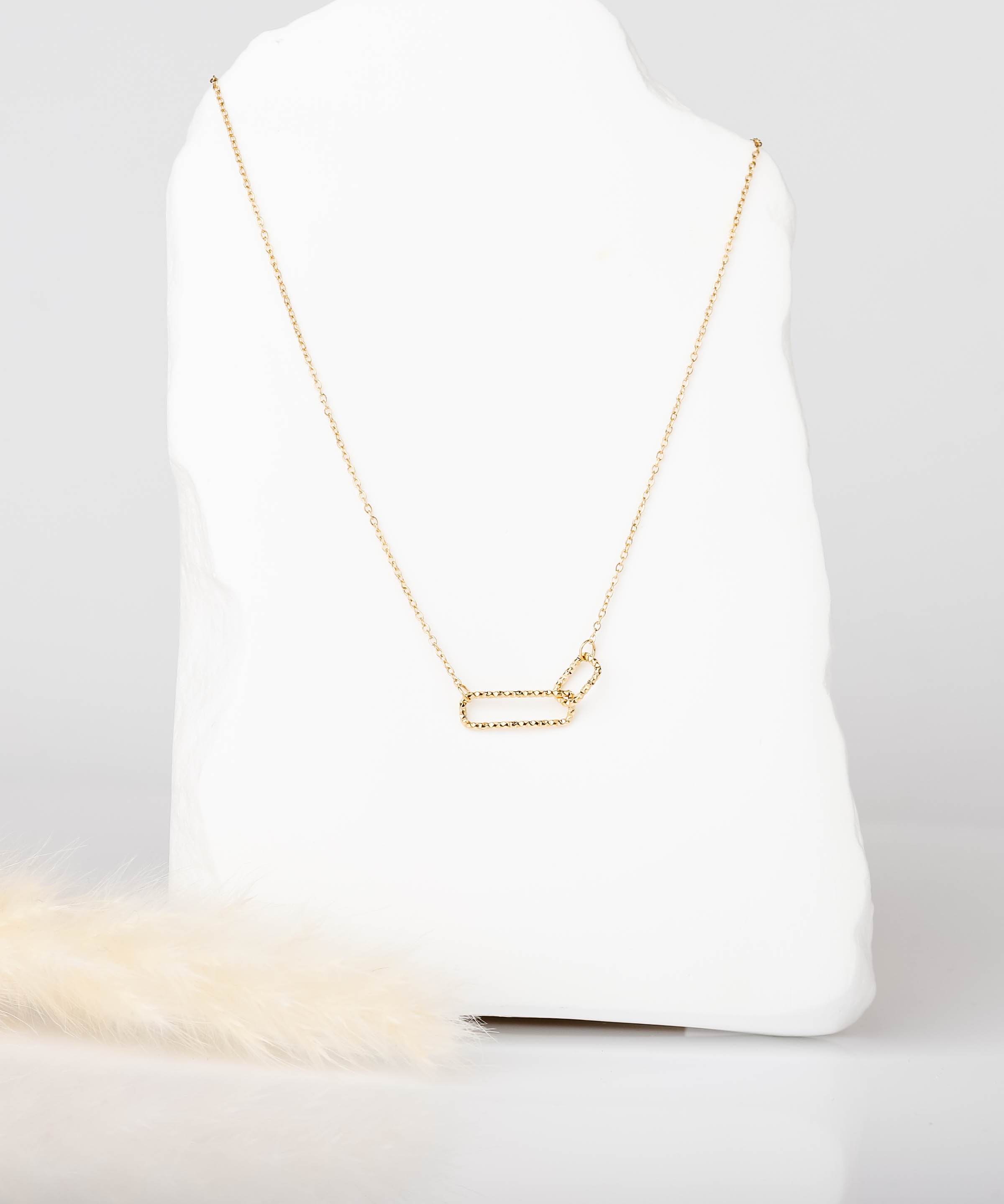 collier en acier inoxydable pour femme 