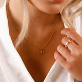 Collier - Chaine - Acier inoxydable - Pierre d'eau douce - ANAELLE