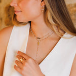 collier en acier inoxydable et résine pour femme 
