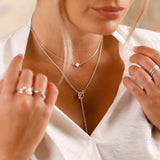 Collier - Sautoir - Chaine - Fermoir T - Argent - ARIANE