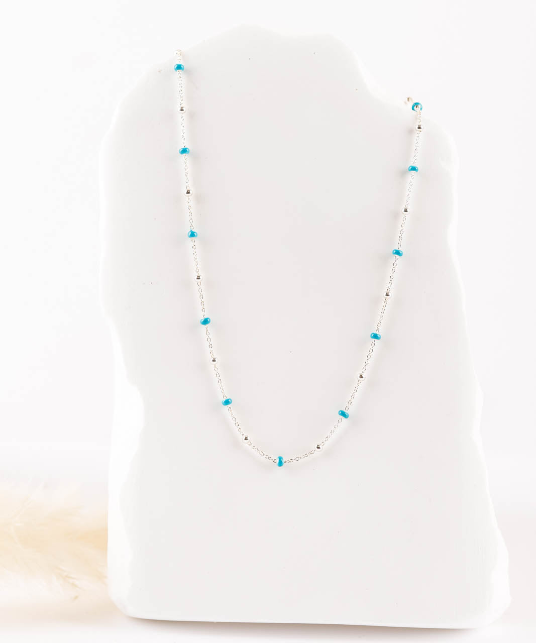 collier en argent 925 coloré pour femme 
