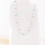 collier en argent 925 coloré pour femme 