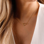collier en acier inoxydable pour femme 