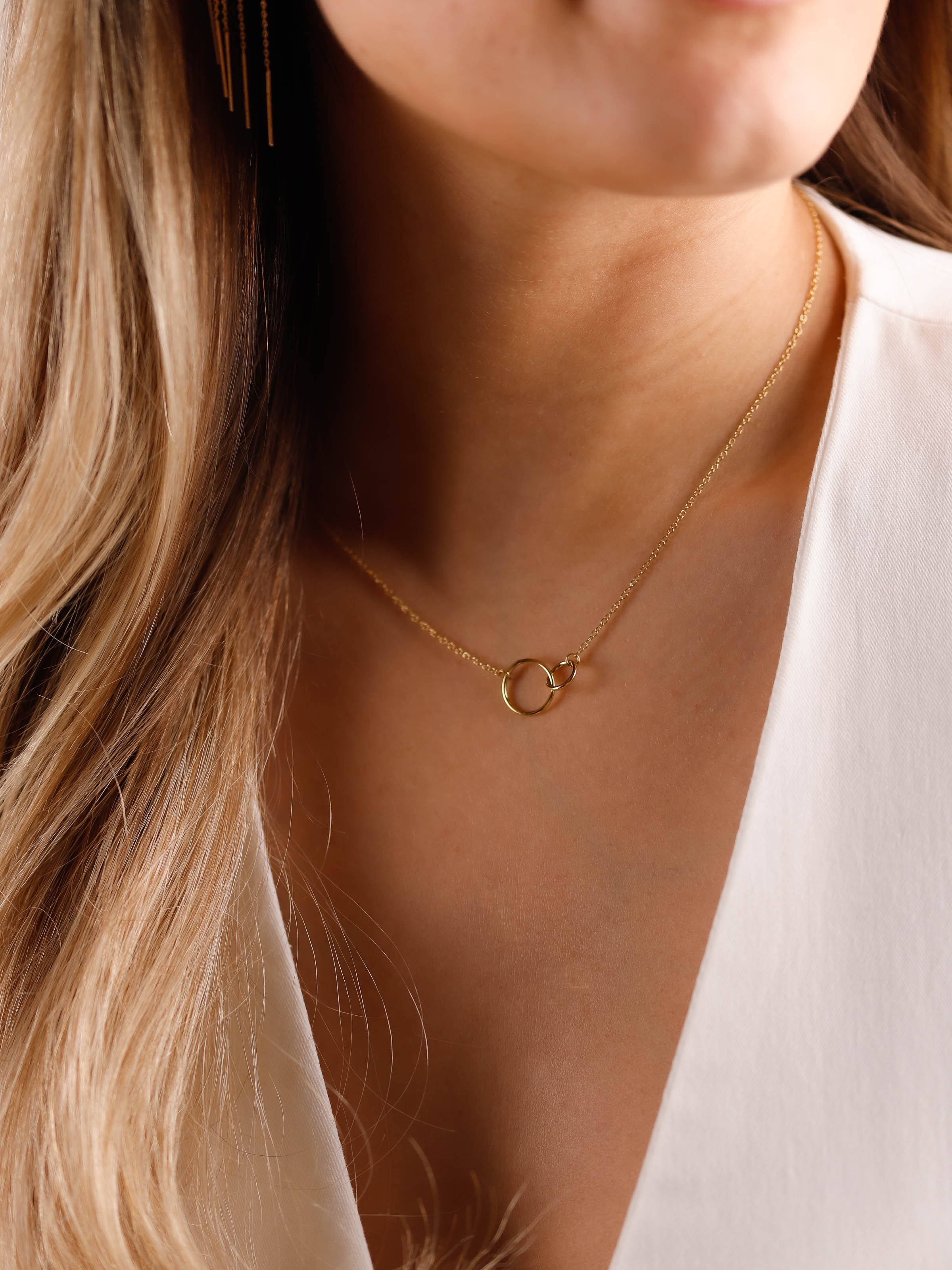 collier en acier inoxydable pour femme 