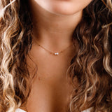 collier en acier inoxydable et perle d'eau douce pour femme 