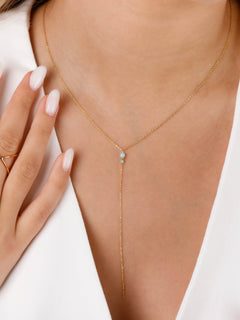 collier en acier inoxydable et amazonite pour femme 