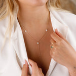 collier en acier. inoxydable et nacre pour femme