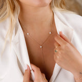 collier en acier. inoxydable et nacre pour femme
