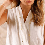 collier sautoir disque en acier inoxydable pour femme 