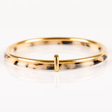bracelet jonc en acier inoxydable et résine pour femme 